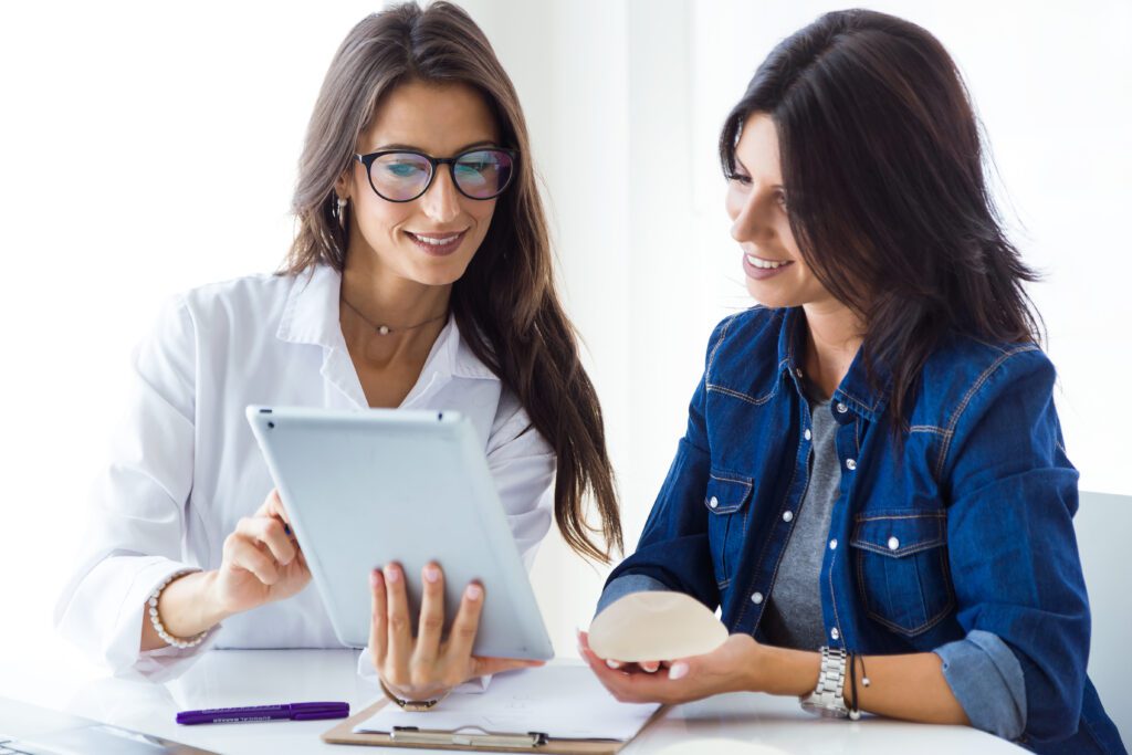 Healthcare staff collecting Feedback
